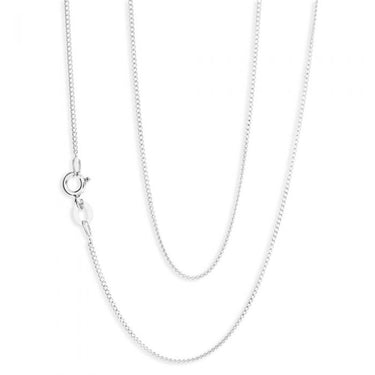 Sterling Silver 30 Gauge Curb Chain in 45cm