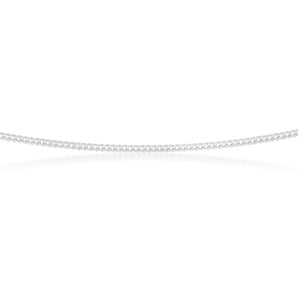 Sterling Silver 30 Gauge Curb Chain in 45cm