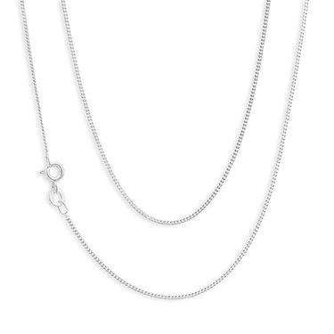 Sterling Silver 30 Gauge Diamond Cut 50cm Chain