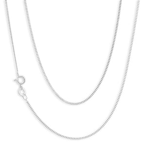 Sterling Silver 30 Gauge 55cm Curb Chain