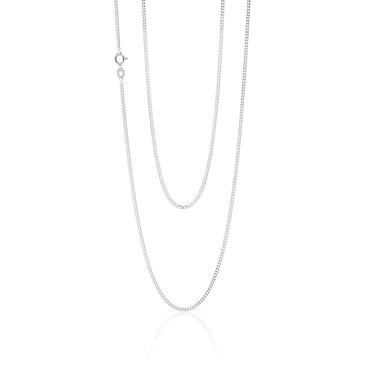 Sterling Silver Diamond Cut 70cm Curb Chain