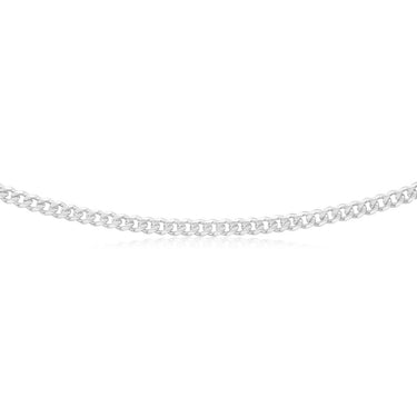 Sterling Silver 120 Gauge Diamond Cut 60cm Curb Chain