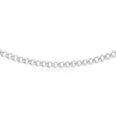 Sterling Silver 200 Gauge Diamond Cut 70cm Curb Chain