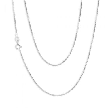 Sterling Silver 30 Gauge 45cm Curb Chain