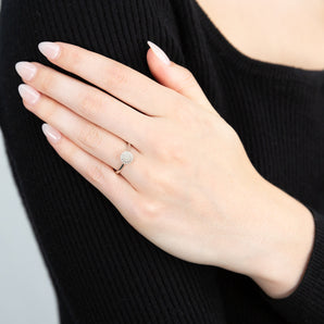 Sterling Silver Divine Diamond Ring