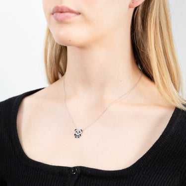 Sterling Silver Cubic Zirconia Pendant With 42cm Chain