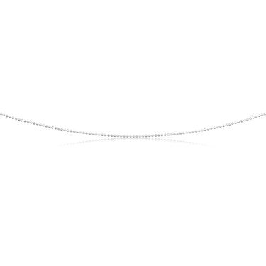 Sterling Silver Dicut Ball 80cm Chain