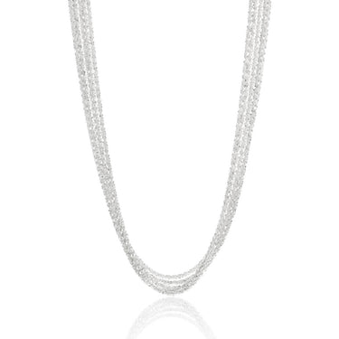 Sterling Silver Fancy Multi Strand Adjustable Chain