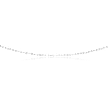 Sterling Silver Fancy Diamond Cut Twist Chain