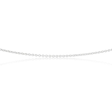 Sterling Silver Fancy Diamond Cut 45cm Chain