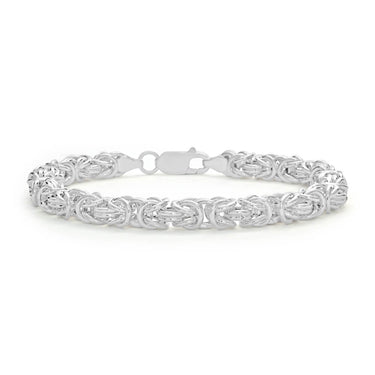 Sterling Silver Byzantine Bracelet