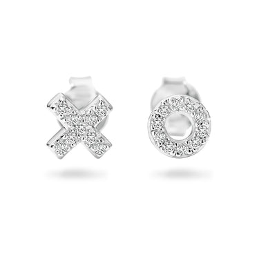 Georgini Kiss and Hug Zirconia Stud Earrings