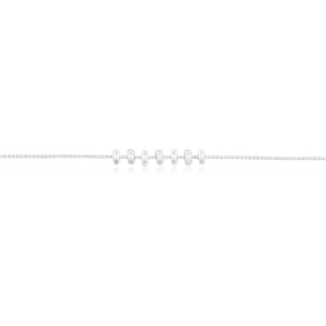Sterling Silver 7 Rings of Luck Pendant Chain 45cm