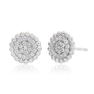 Sterling Silver Zirconia Earring