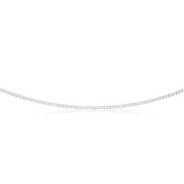 Sterling Silver Curb Chain 80 gauge 55cm