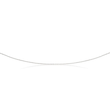 Sterling Silver Rhodium Plated 45cm 20 Gauge Double Curb Chain
