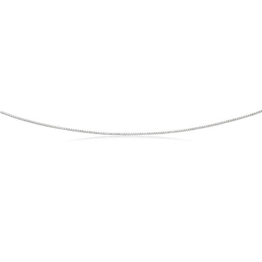 Sterling Silver Rhodium Plated 50cm 40 Gauge Wheat Chain