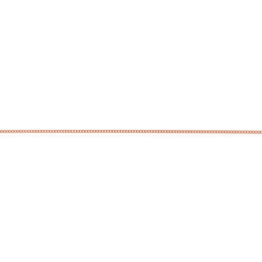 45cm Sterling Silver and Rose Gold Plated Curb Link Chain