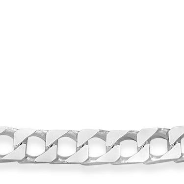 Sterling Silver Square Curb 55cm Chain