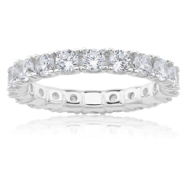 Sterling Silver Round Zirconia Wrap-Around Ring   *NO RESIZE*