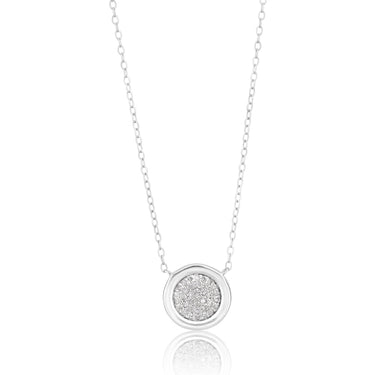Sterling Silver 1/2 Carat Diamond & Earring Set