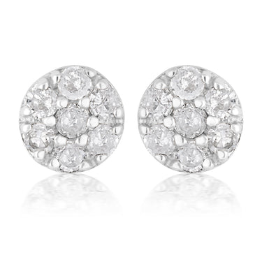 3/4 Carat Champagne. Black & White Diamond Earring Set with Removable Halo