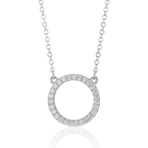 Sterling Silver Zirconia Circle of Life Pendant