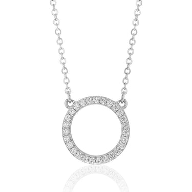 Sterling Silver Zirconia Circle of Life Pendant