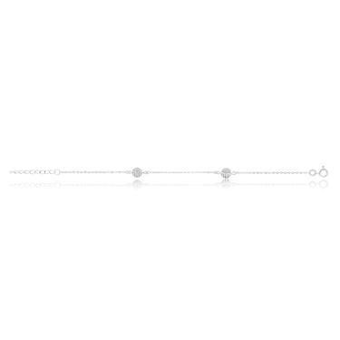 Sterling Silver Multi Ball and Chain Bracelet