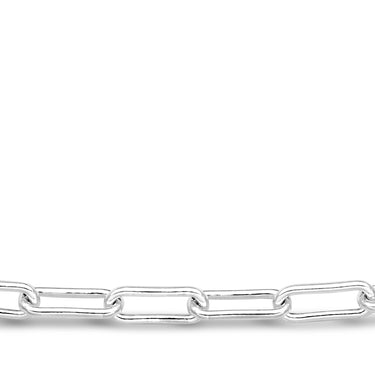 Sterling Silver 45cm Elongated Fancy Link Chain
