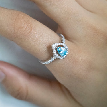 Sterling Silver Zirconia Set Ring *Resize 1-2 Sizes Up*