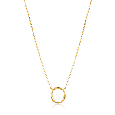 Ania Haie Gold Plated Sterling Silver Twister Swirl Necklace