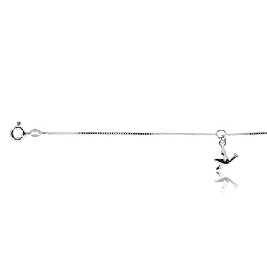 Sterling Silver 20cm Dove Charm Bracelet