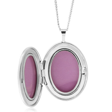 Sterling Silver Oval Bee Pendant