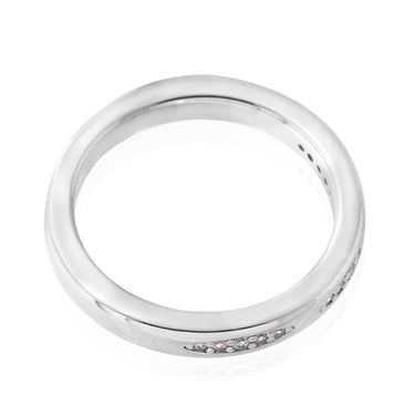 Sterling Silver Zirconia Claw Set Fancy Band