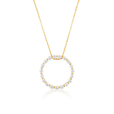 Georgini Gold Plated Sterling Silver Circle Of Life Pendant On Chain