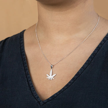 Sterling Silver Leaf Pendant