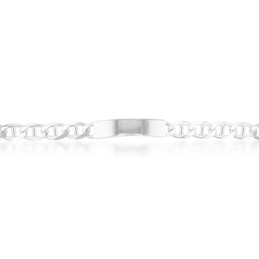 Sterling Silver 21cm Anchor ID Bracelet