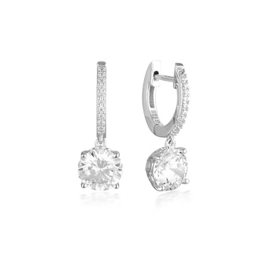 Georgina Luxe Sterling Silver Zirconia Regale Earrings