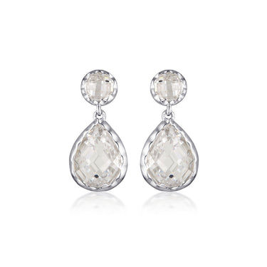 Georgini Luxe Sterling Silver Zirconia Nobile Earrings