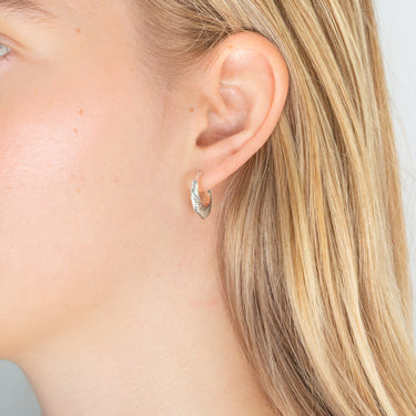 Sterling Silver Creole Hoop Earrings