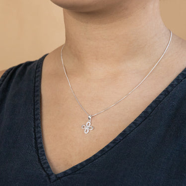 Sterling Silver Zirconia Fancy Pendant