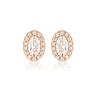 Georgini Aurora Rose Gold Plated Sterling Silver Glow Earrings