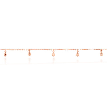 Rose Gold Plated Sterling Silver Fancy Choker Chain