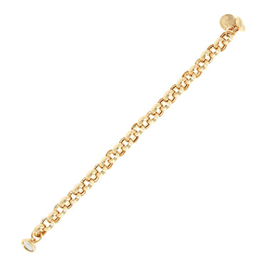 Bronzallure Gold Plated Sterling Silver Bel Links 19.1cm Bracelet