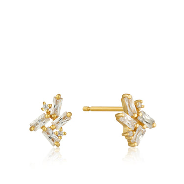 Ania Haie Gold Plated Sterling Silver Glow Getter Cluster Stud Earrings