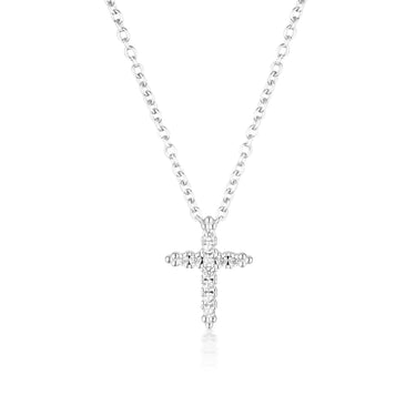 Georgini Rock Star Sterling Silver Cross Pendant On Chain