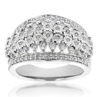 Silver 1/2 Carat Diamond Ring