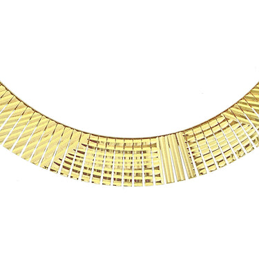 Sterling Silver Gold Plated Grad Cleopatra Dune 43cm Chain