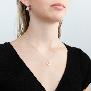 Sterling Silver Round Zodiac/Star Sign Sagittarius Pendant